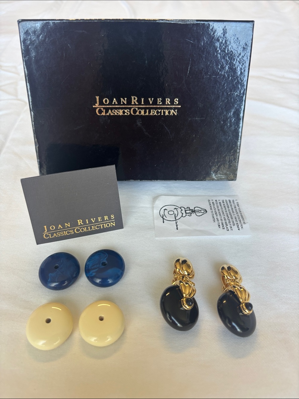 Joan Rivers Classics Collection Clip on Earrings Set.
